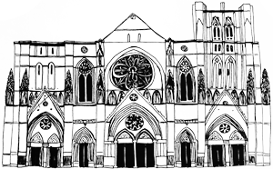 Illustration of the Cathedral of St John the Divine